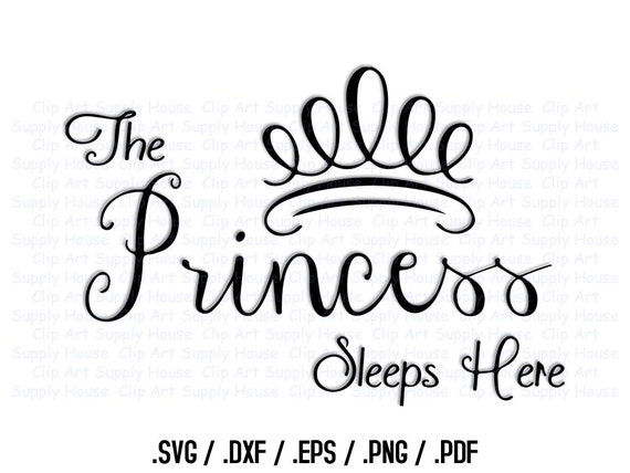 Download Princess Bedroom Word Art SVG Clipart Baby Girl Wall Art