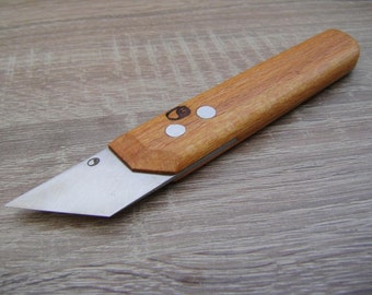 Hand forged knife. Woodcarving knife.