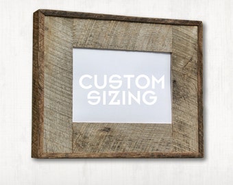 Natural Authentic Barn Wood Picture Frame