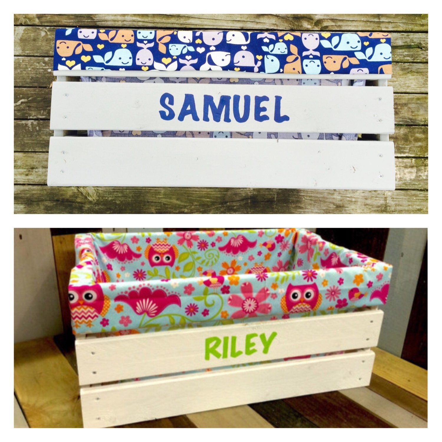 personalized canvas toy storage