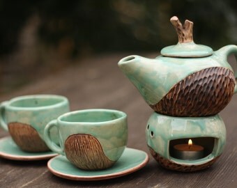 Christmas|gift|ideas Tea set Gift for her Colorful Parents gift Anniversary gift Ceramics and pottery Womens gift Wedding gift Love gift