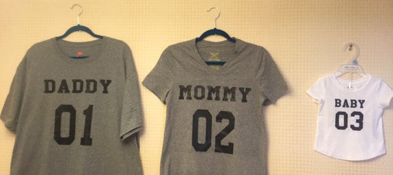 Dad Mom and Me. Family matching shirts. Family by MyChildsDesigns