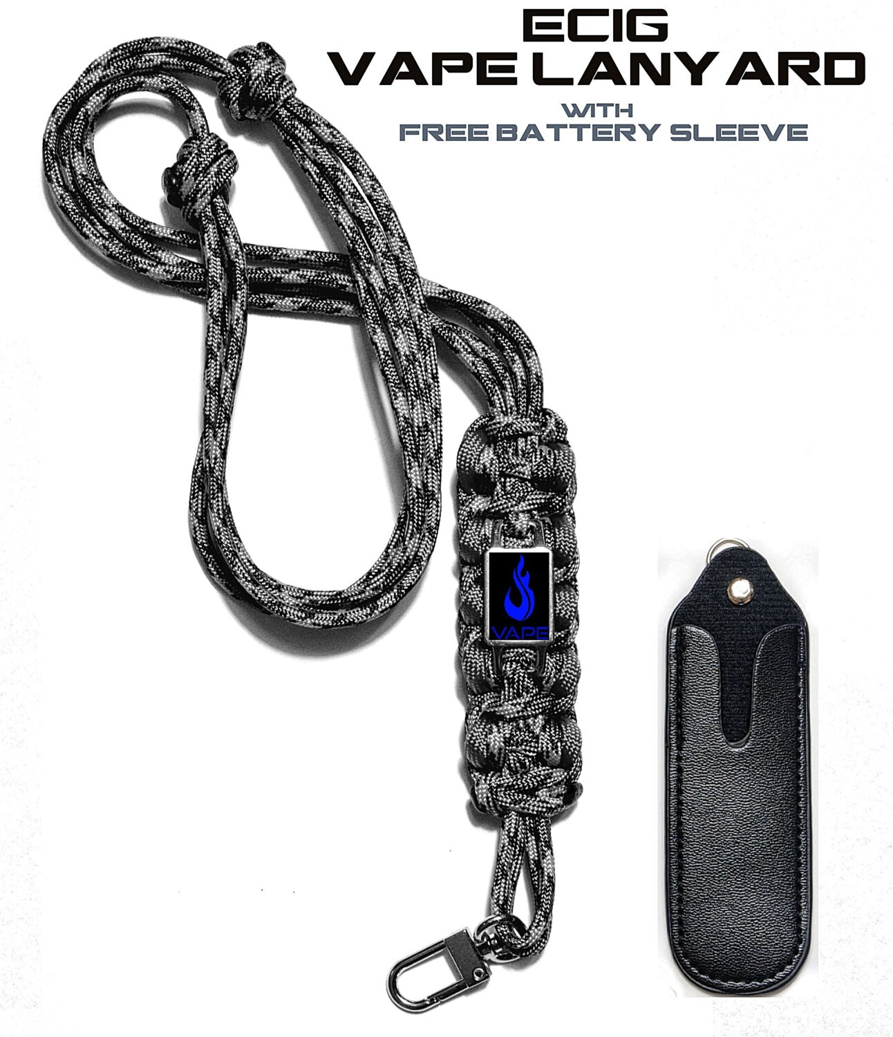E Cig Vape Neck Lanyard Necklace Key Chain Lanyard Vape