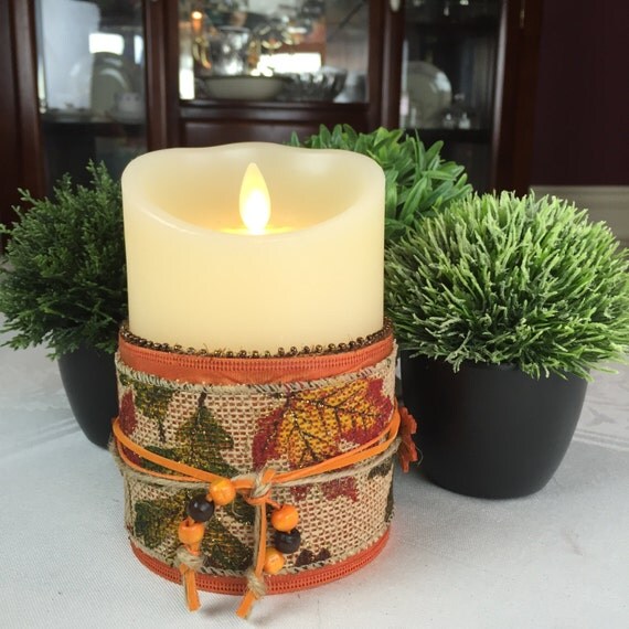 fall battery candles