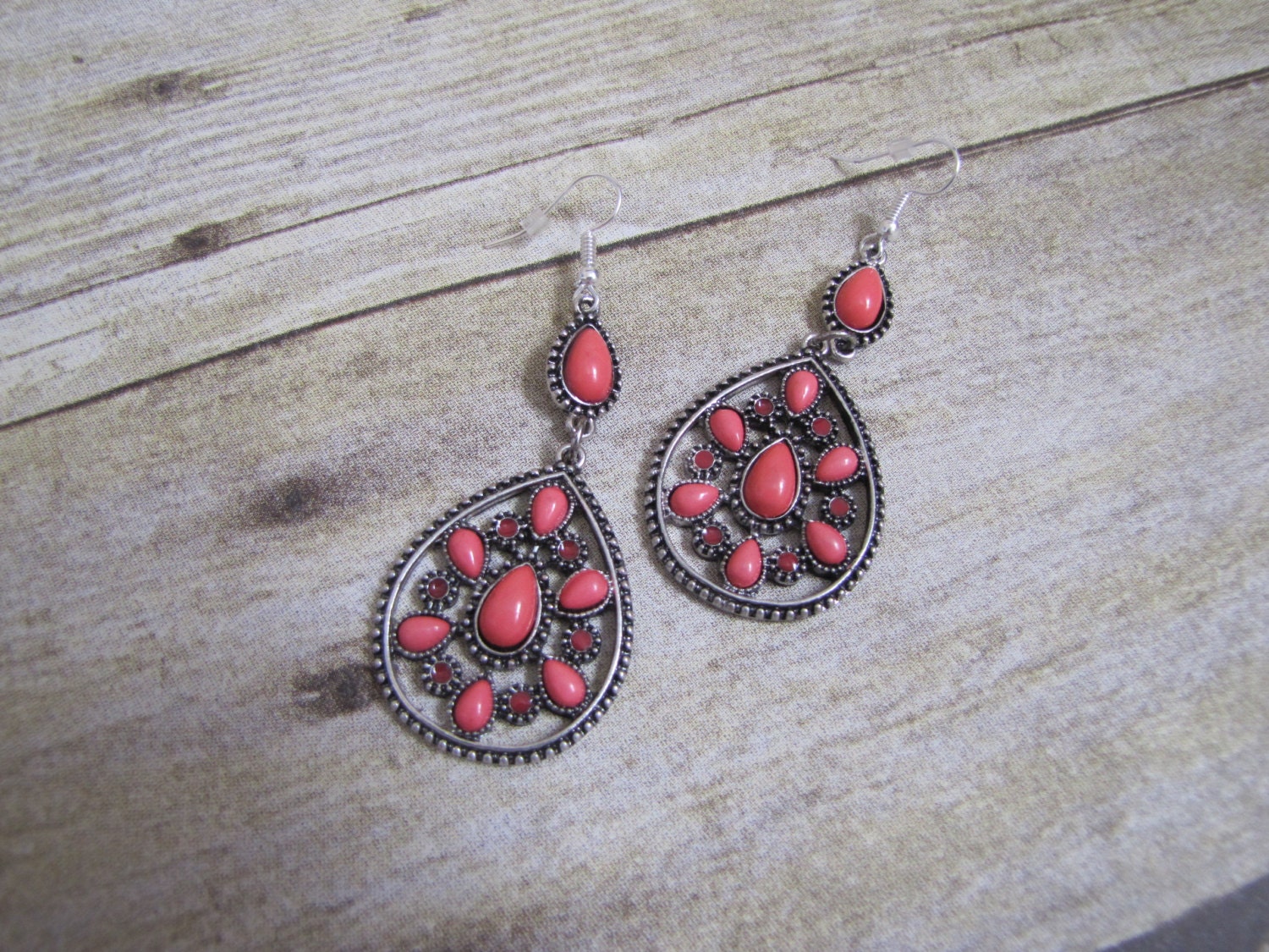 Pink Drop Earrings