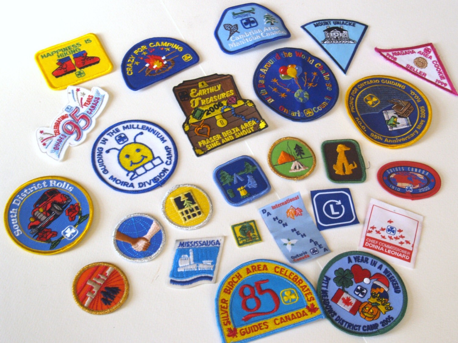 Girl Guides Canada badges sew on patches vest and backpack