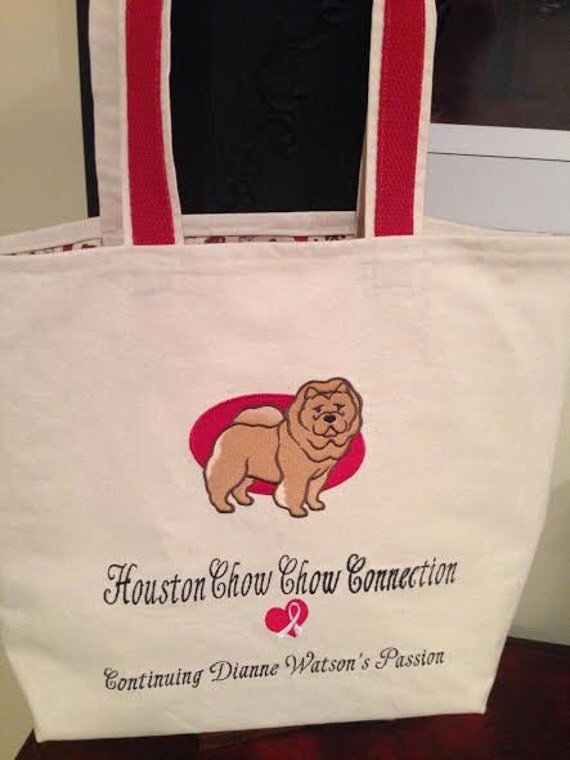 Canvas Tote Bag Houston Chow Chow Connection Tote Bag Rescue