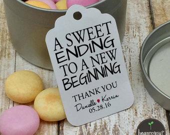 Wedding Favor Tag - Engagement Party Favor Tag - Bridal Shower Favor Tag - Party Favor Tag - Gift Tag - Candy Bar Tag - Personalized Tag