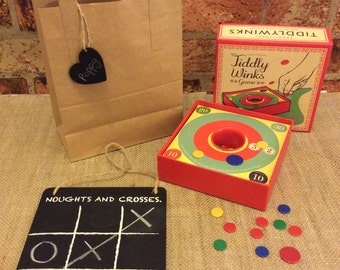 Childrens Gift Set Including Noughts and Crosses and Tiddly Winks Game