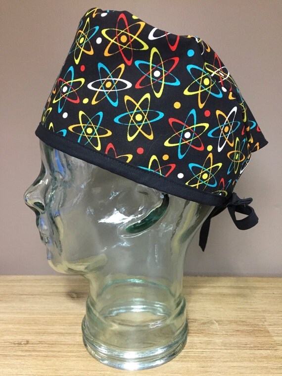 Custom Caps Company Atom Scrub Cap Guys Tie Back Scrub Cap