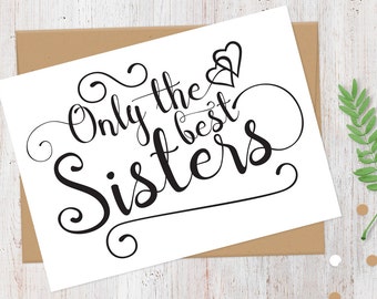 Pregnancy Announcement Card | New Aunt | Only the Best Sisters Get Promoted to Auntie Card | Having a Baby Card | 100% Recycled Card