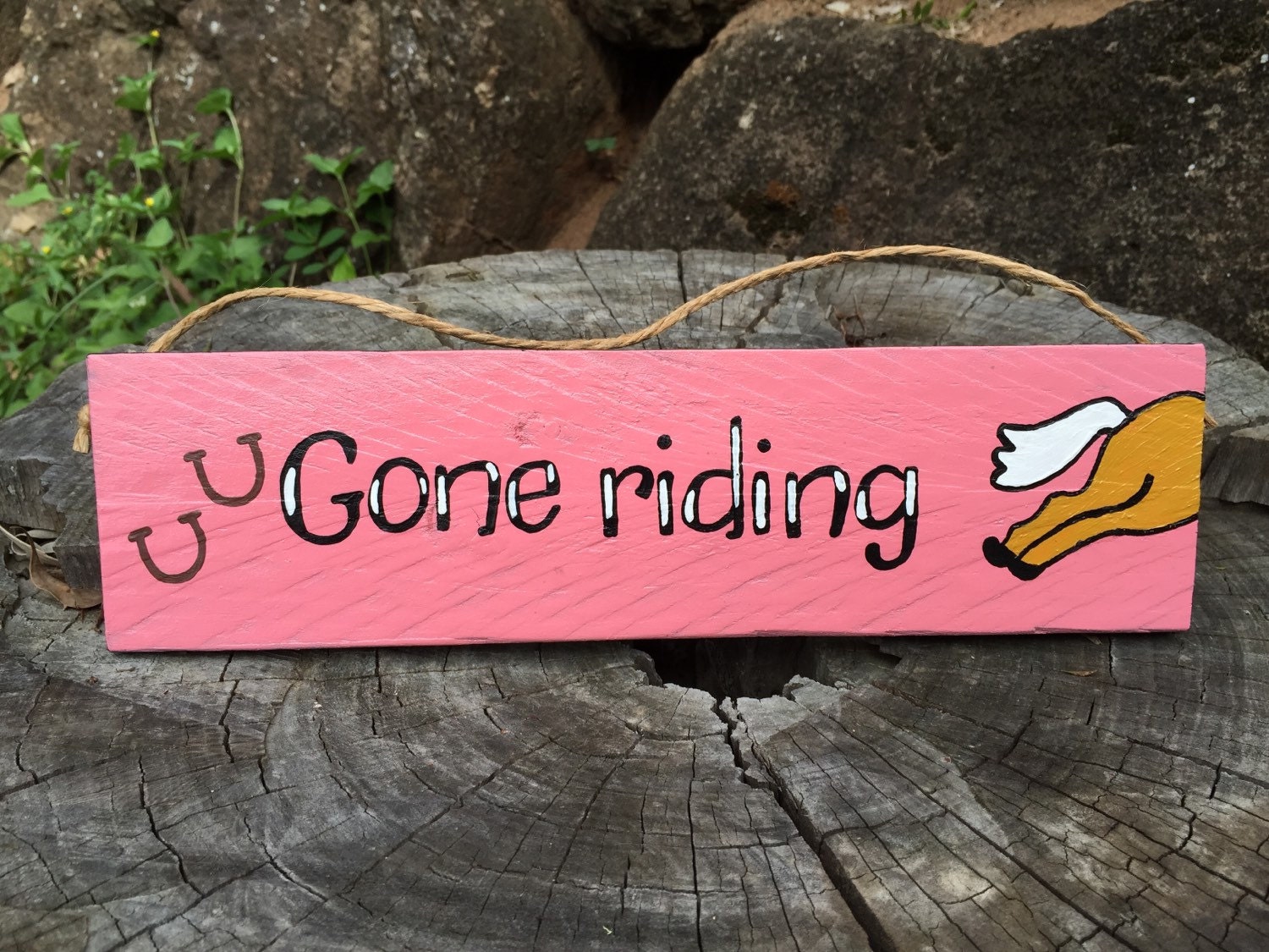 Gone Riding Busy Mucking Out Horse sign Home or by Yarramalong