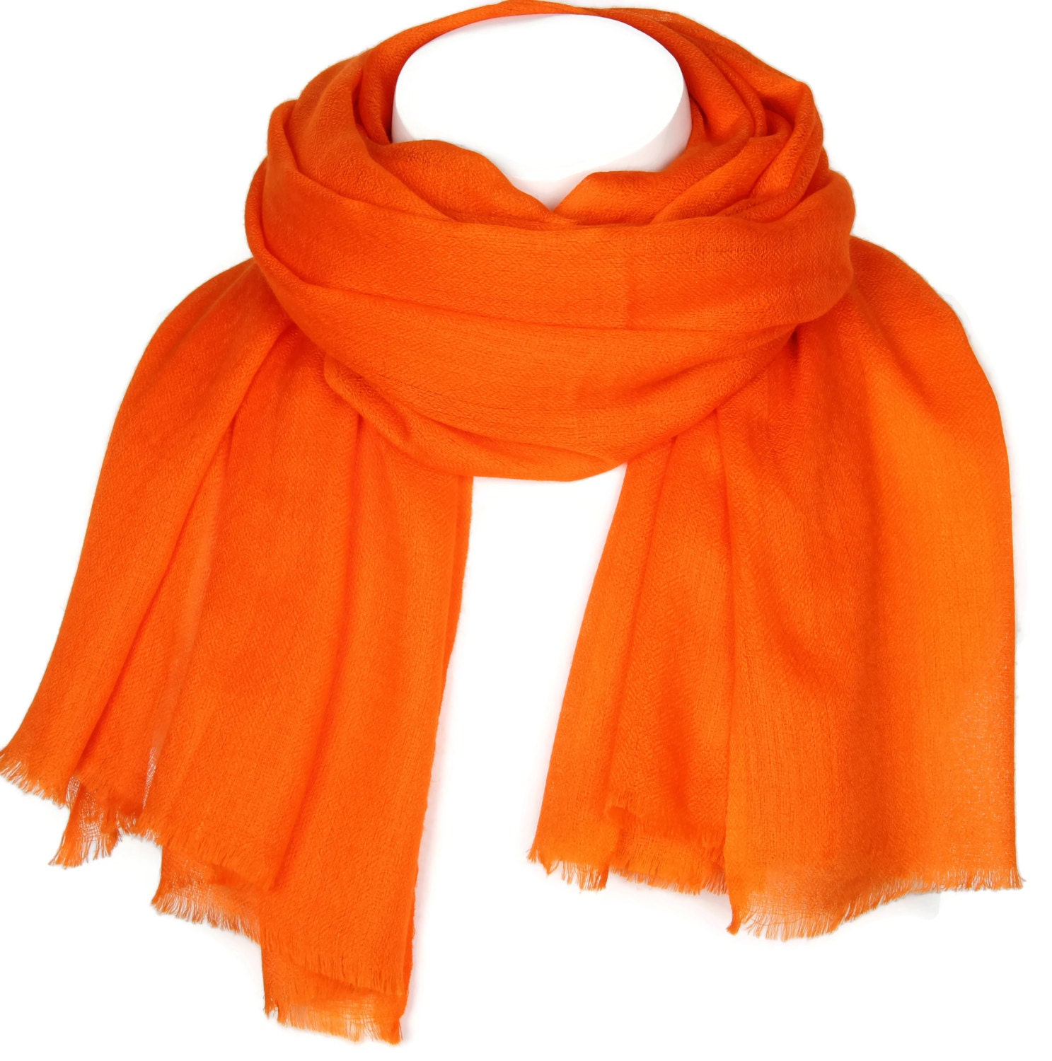 Merino Wool & Silk Scarf Scarves Long Winter Fashion by Kashfab