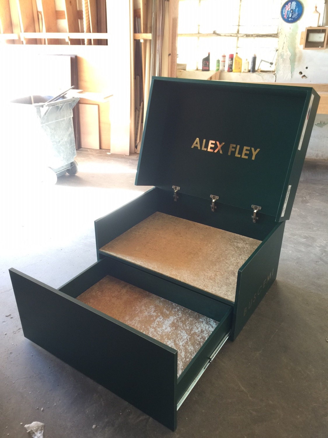 Giant Buscemi Inspired Shoe Box Storage Wood Oversized
