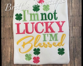 you call it luck i call it blessed shirt