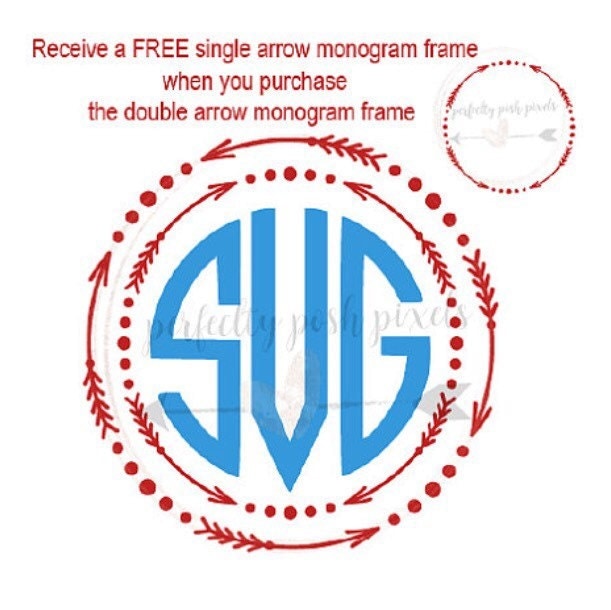 Download Arrow Circle Frame Monogram Frame FREE FILE by ...
