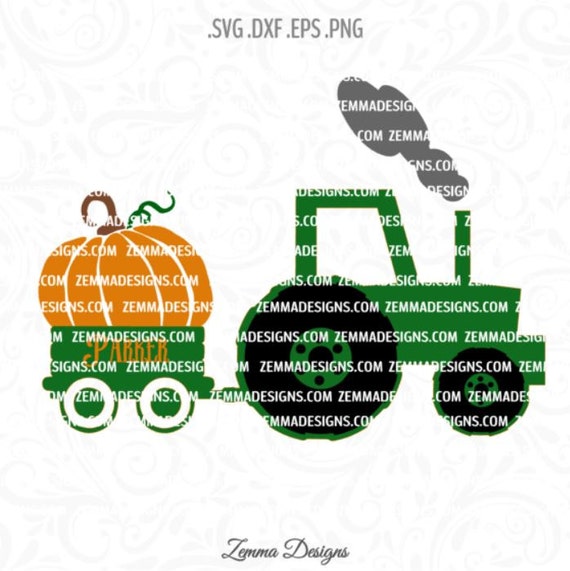 Download Items similar to Tractor svg - pumpkin svg - harvest svg ...