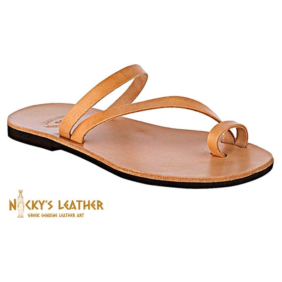 LEATHER SANDALS Toe Ring Style with Straps from 100 Full