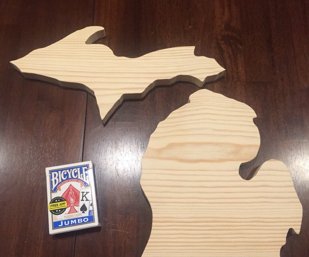Unfinished Wood Michigan Craft Boards by MichiganAdirondack