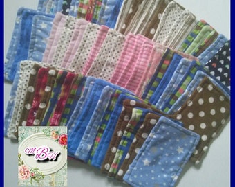 Set of four reusable wipes reusable toilet paper bathroom Set of four reusable wipes reusable toilet paper bathroom
