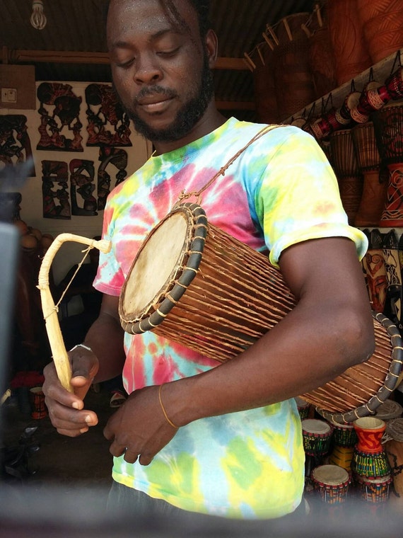 TALKING DRUM West Africa drum West African drum by AfricaOneLove