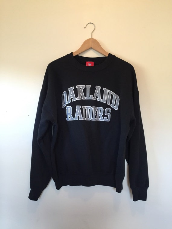 oakland raiders men's crewneck sweatshirt