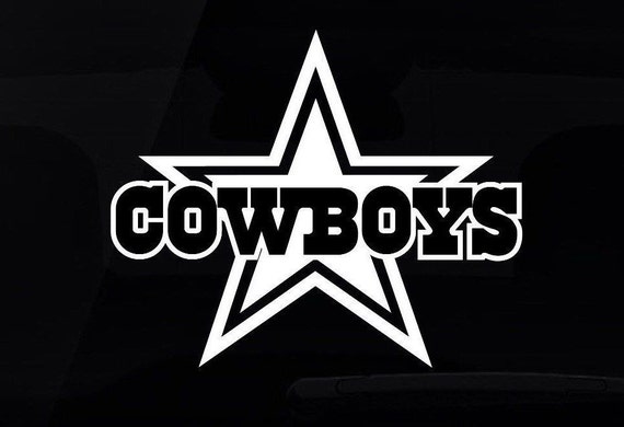 DALLAS COWBOYS Star Vinyl Decal car truck Window by MasonsCustoms
