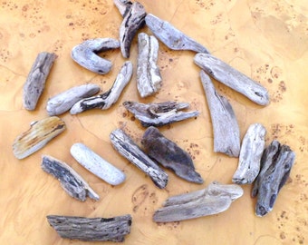 SMALL DRIFTWOOD PIECES. 19 pieces.
