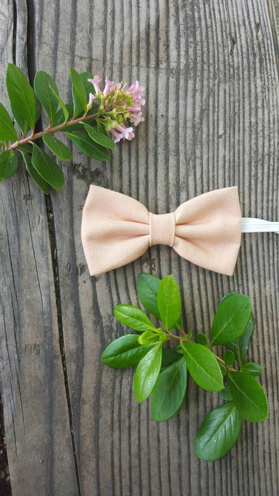 Items similar to Boys peach bow tie. Boys summer bow tie, boys easter