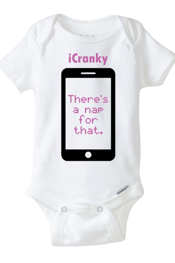 iCranky Baby Onesie Design SVG DXF Vector Files for Cricut