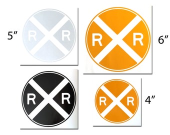 Reflective Railroad Crossing Decal