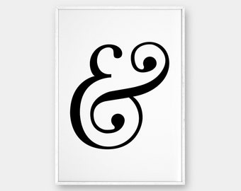 Ampersand Wall Art ampersand art | etsy Ampersand Wall Art ampersand art | etsy