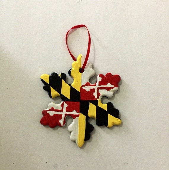 maryland flag christmas ornament maryland flag christmas ornament