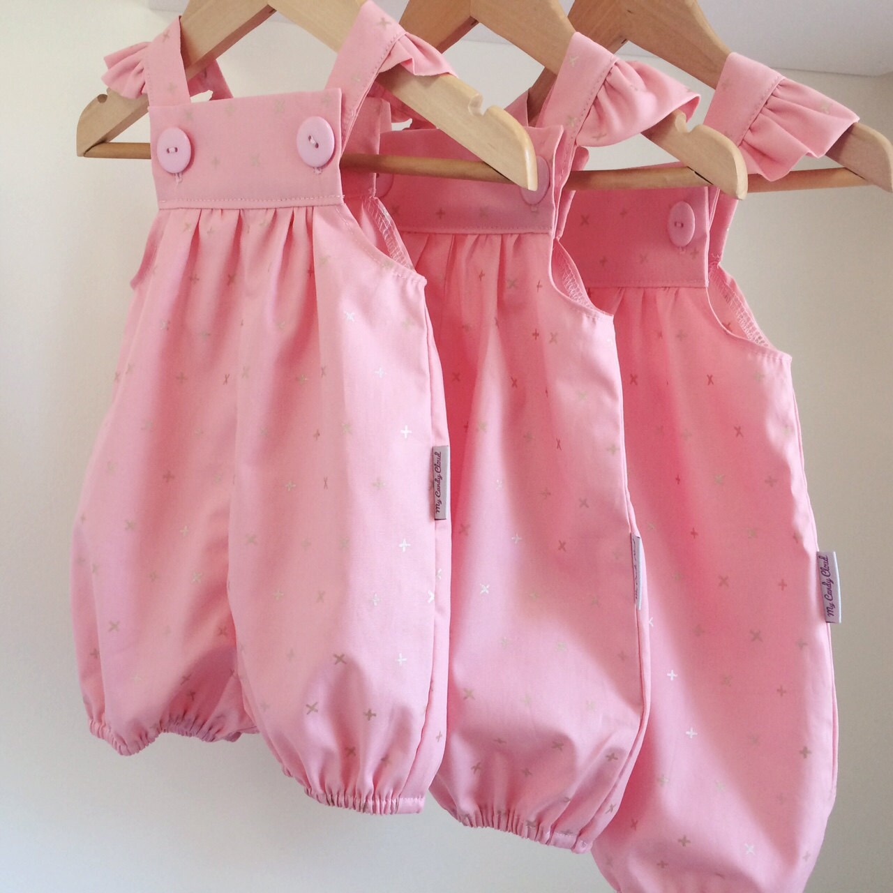 Vintage style baby girl romper Toddler romper baby by MyCandyCloud
