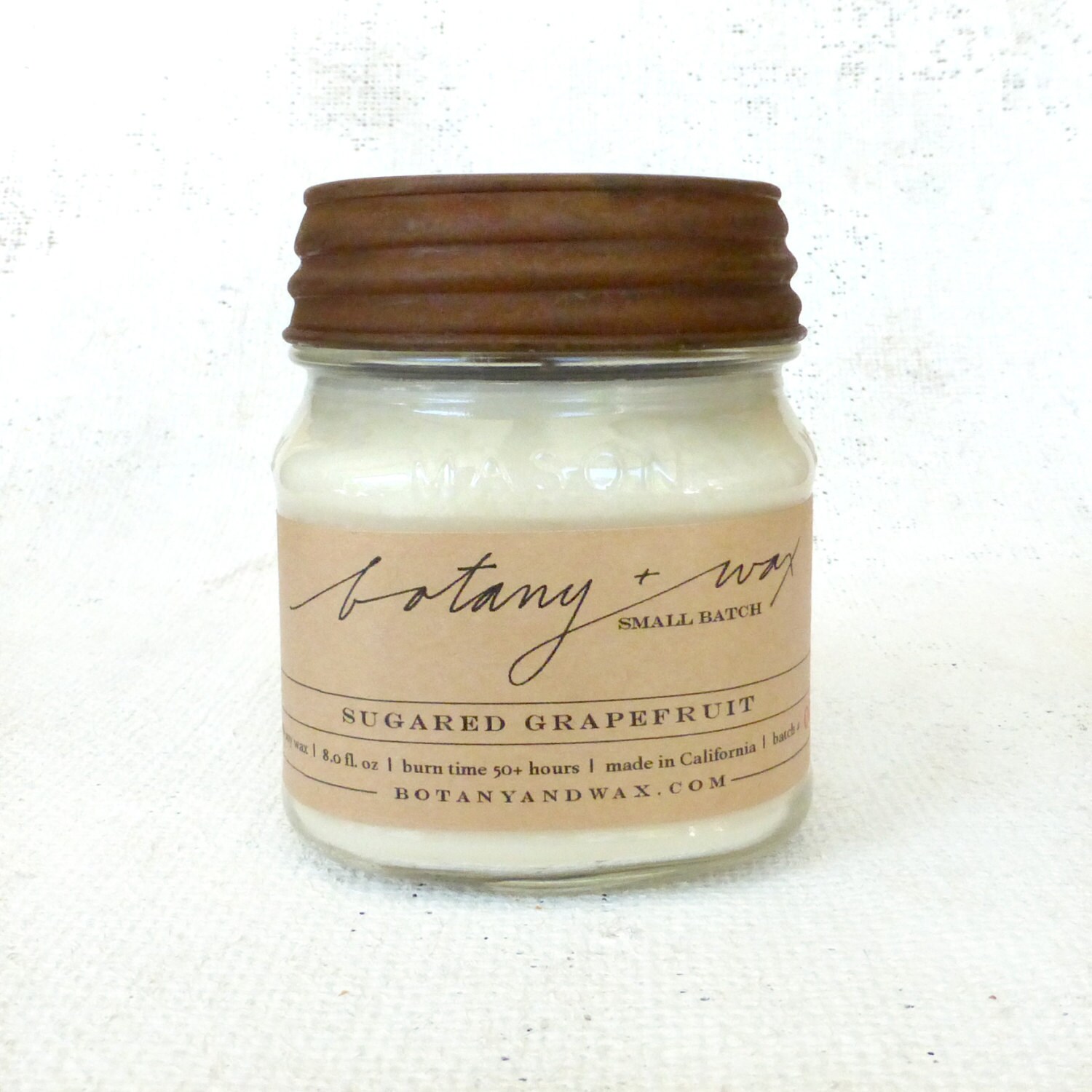 Sugared Grapefruit 8oz Candle 100 Soy