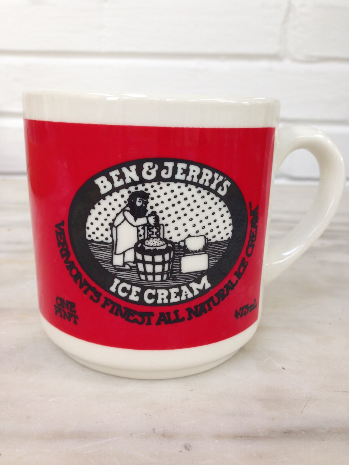 vintage Ben & Jerry's Ice Cream mug Ice Cream Vermont