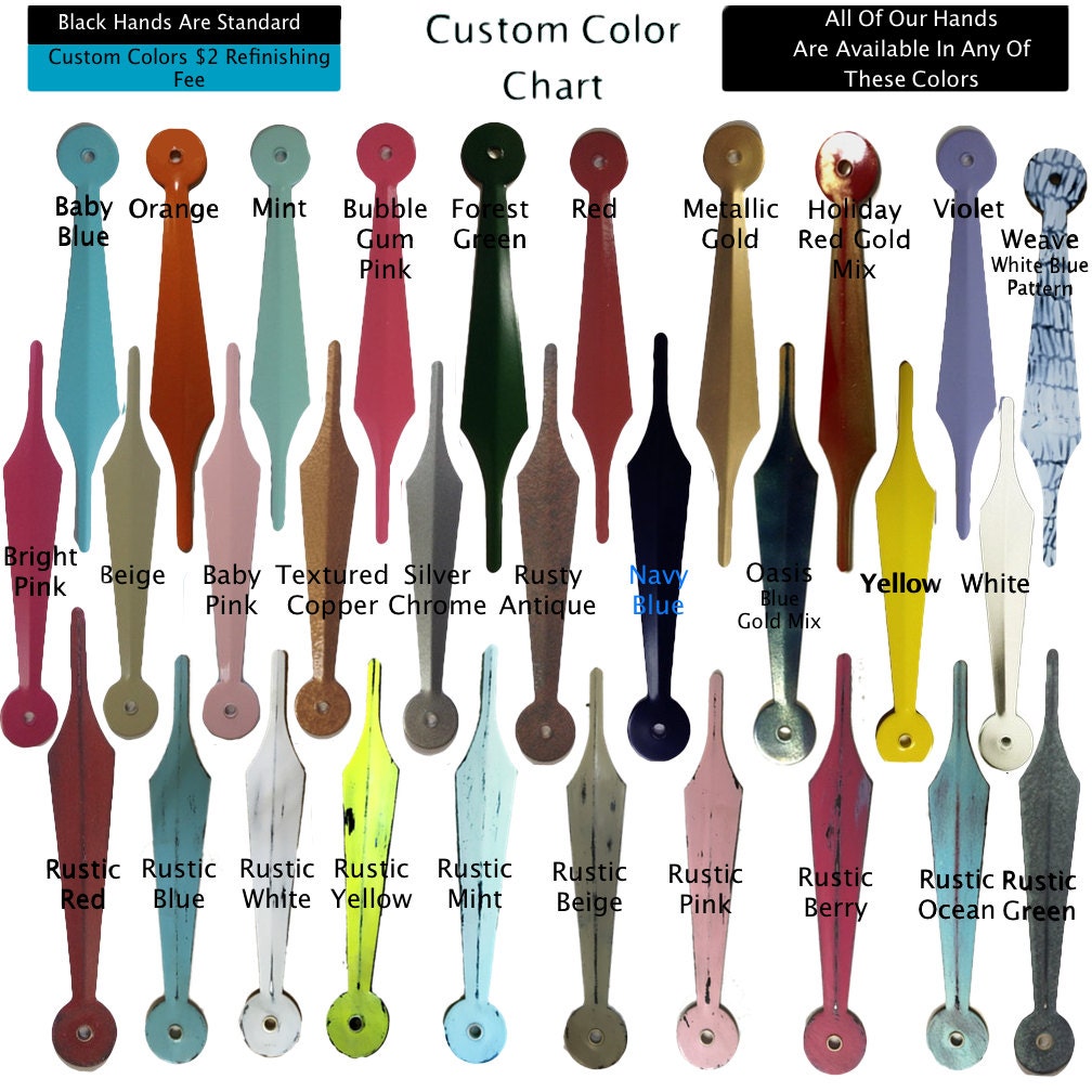 73/4 Black Extra Large Wall Clock Kit DIYHigh by TICSandTOCS