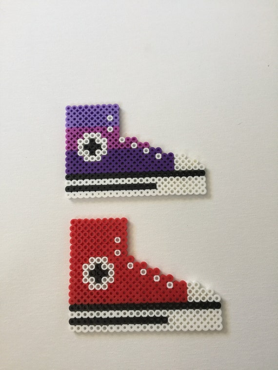 Items Similar To 2 Converse Perler Bead On Etsy