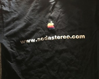 Soda Stereo (Argentinian Rock Band) - Apple Vintage Collectible MEMORABILIA T-Shirt Soda Stereo (SEP7IMO DIA by Cirque du Soleil)
