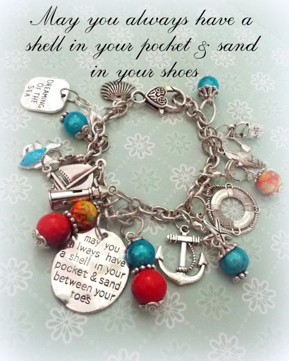 Sea Lover's Gift Sea Lover's Charm Bracelet Gifts