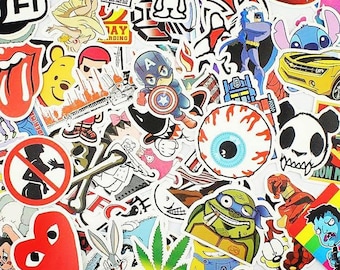 100 VinylLaptop Stickers bomb pack BMX skateboard JDM car stickers Waterproof