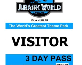 PDF** Jurassic World VIP Visitor Pass