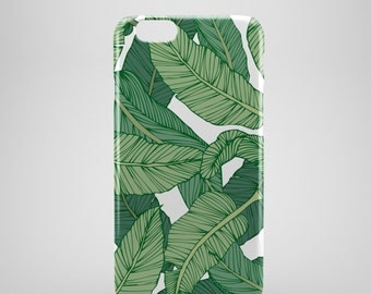 Banana Leaf Print iPhone 6 Case, iPhone 6 Plus Case, iPhone 5 Case, iPhone 5S Case, iPhone 5C Case, iPhone SE Case, iPhone 6s case
