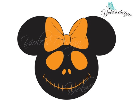 Minnie Mouse Halloween SVG Disney Inspired Layered by YoleDesign