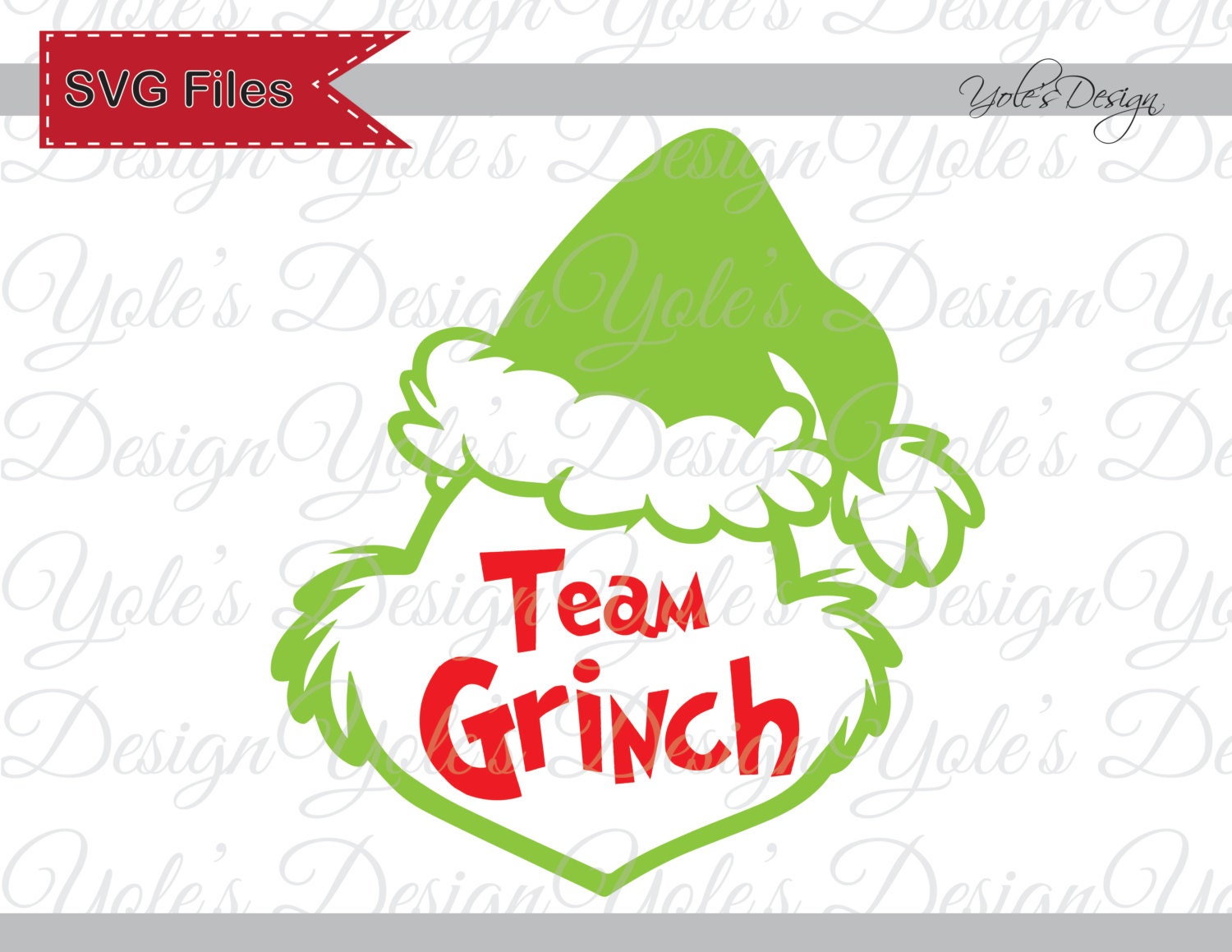 Team Grinch SVG Christmas Inspired Layered Cutting by ...