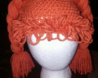 Cabbage patch wig, cabbage patch, crochet cabbage patch wig, hats, wigs, kids hat, Cabbage Patch Halloween Costume, Halloween Costume