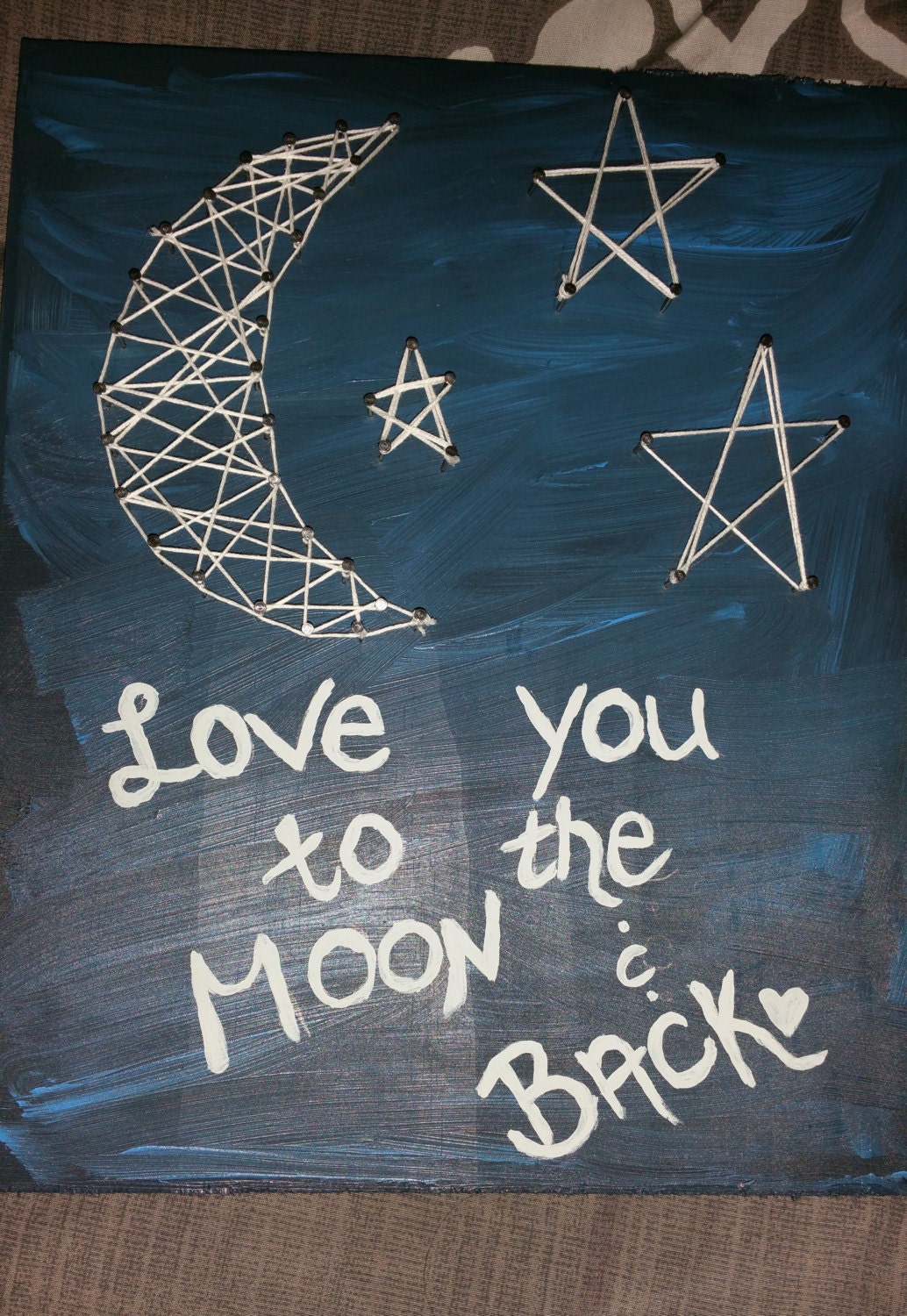 Moon String Art by RandomWhimsyy on Etsy