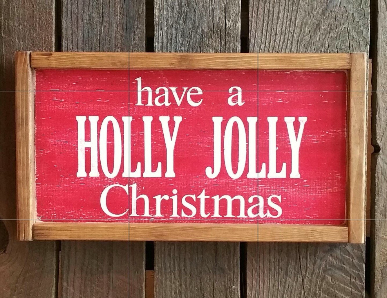Have a holly jolly Christmas sign by BeanAndMeCreations on Etsy
