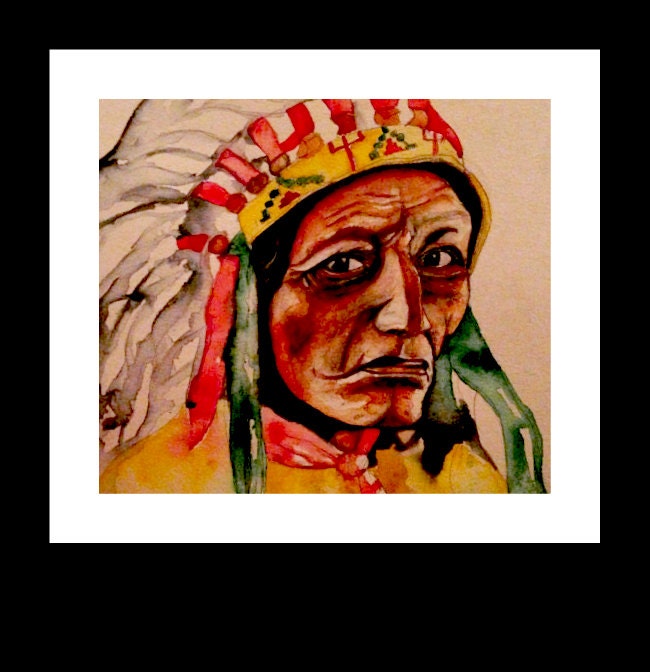 First Nations Watercolor Print