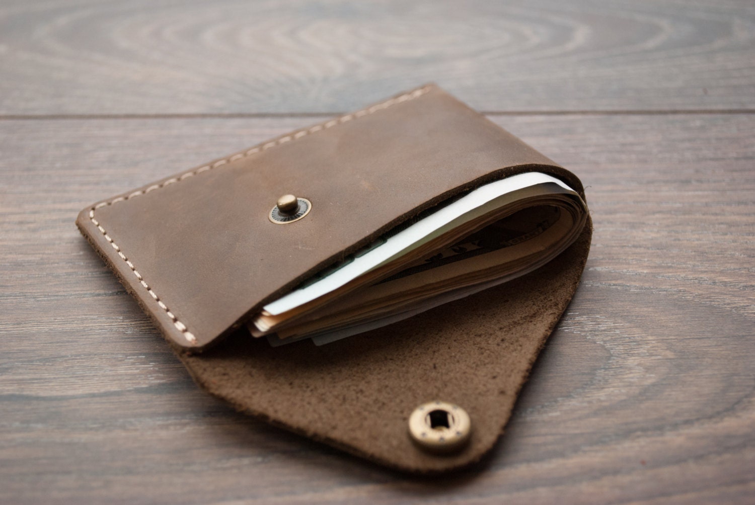 Minimalist Wallet Best Leather Wallet Slim Wallet by Rachiba